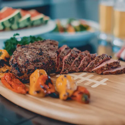 Picnic Time Football Cutting Board & Serving Tray 