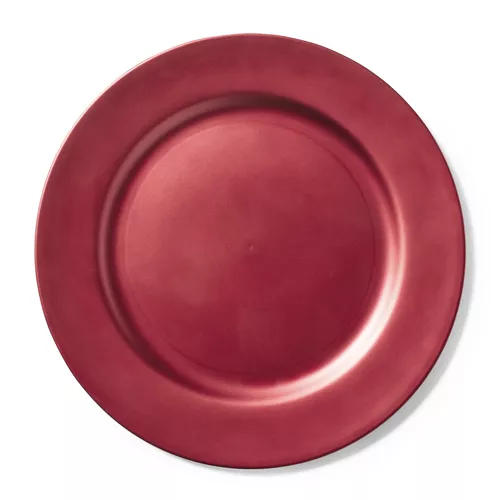 Sur La Table Red Chargers, Set of 4