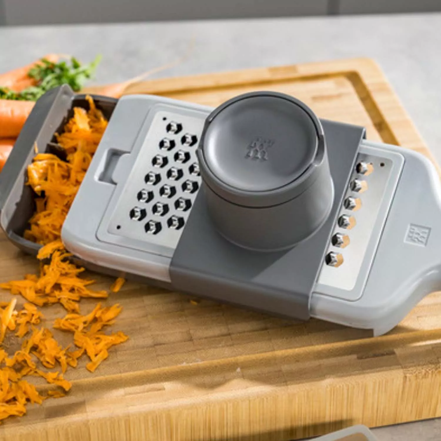 Large Cut Grater with Nonslip Grip - Elements Collection 