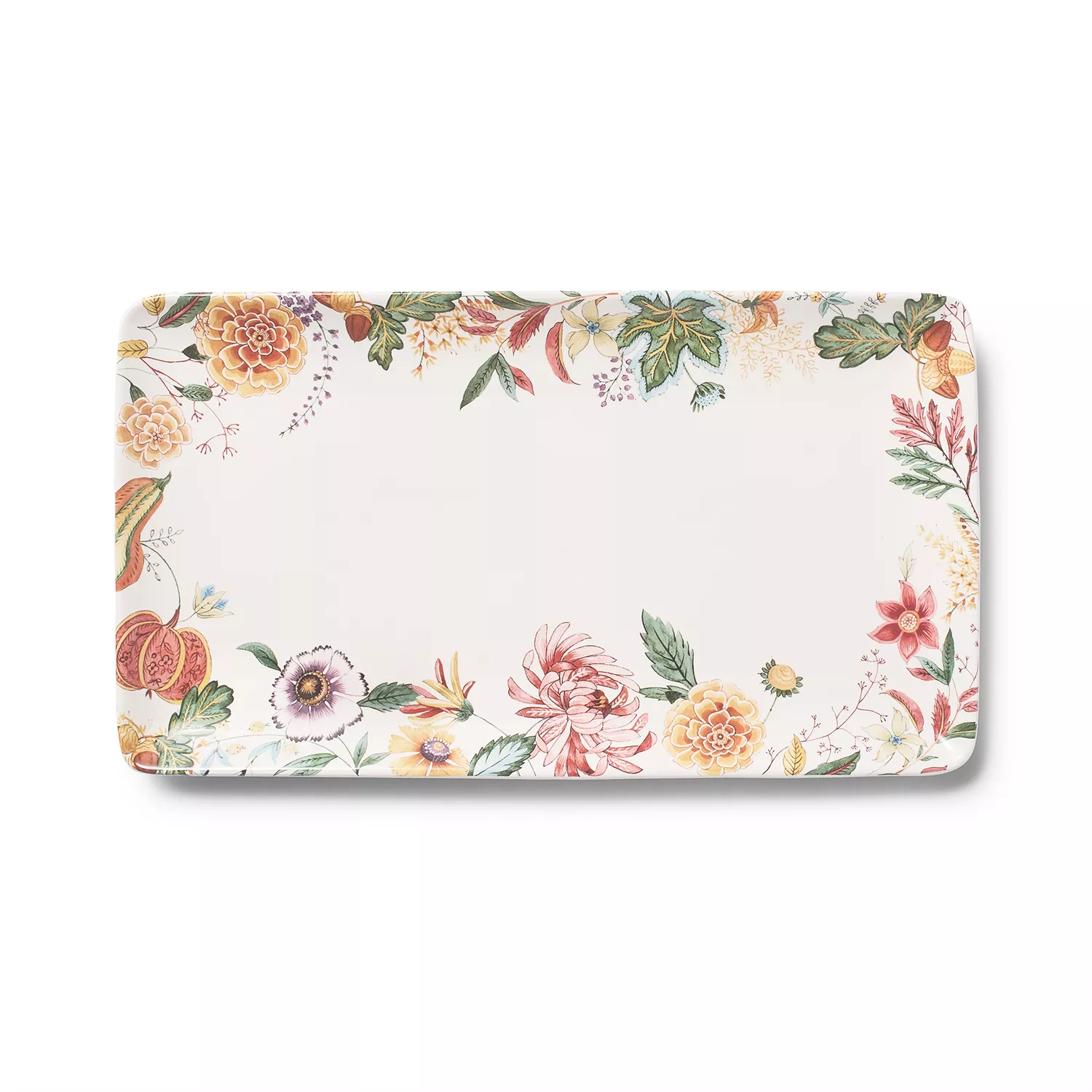 Sur La Table Autumn Botanical Rectangular Platter