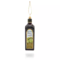 Olive Oil Bottle Glass Ornament