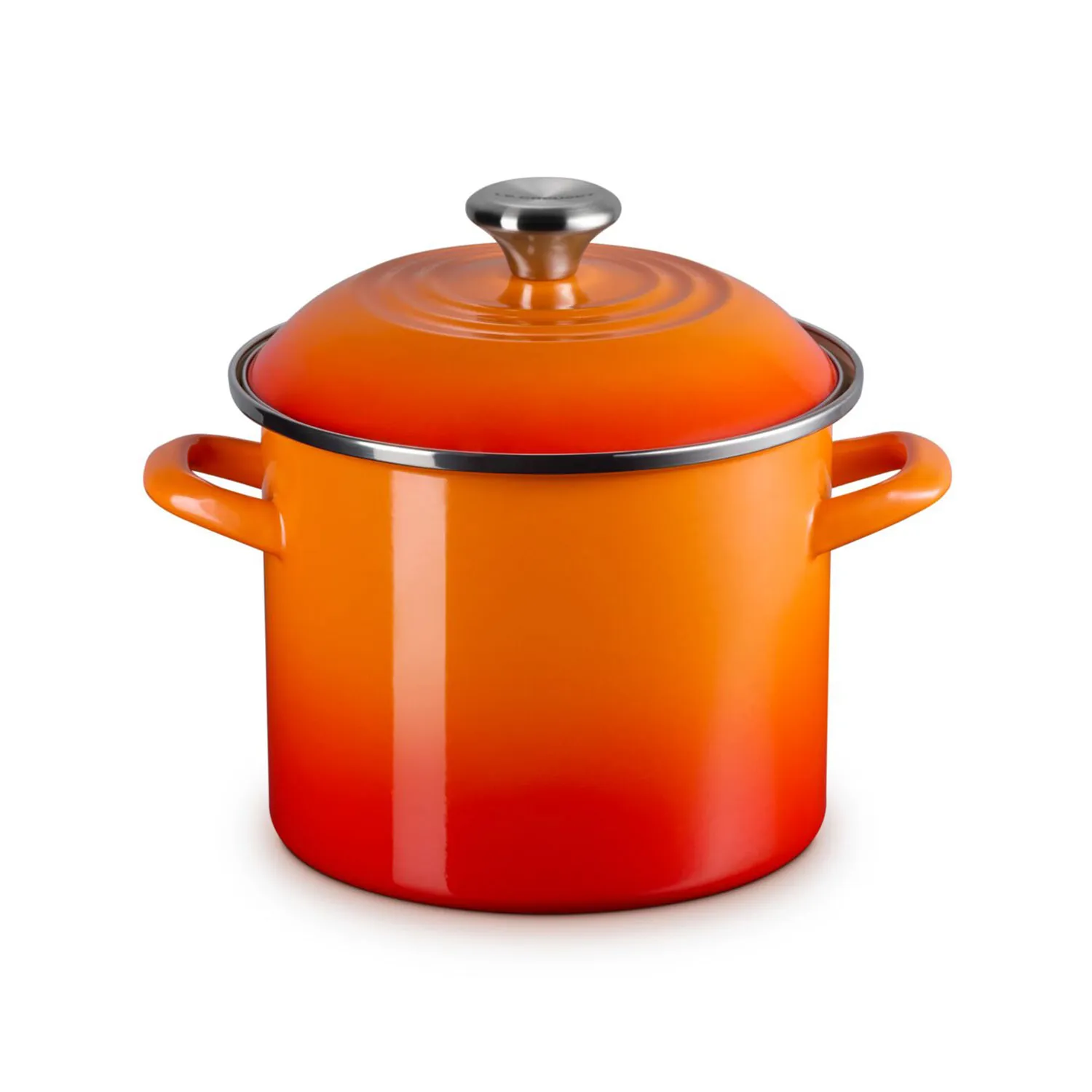 Le Creuset Enameled Steel Stockpot with Stainless Steel Knob, 6 qt.