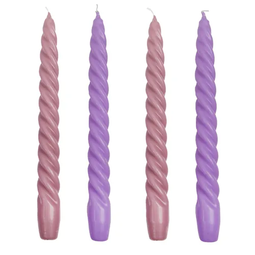 Talking Tables Spiral Taper Candles, Set of 4
