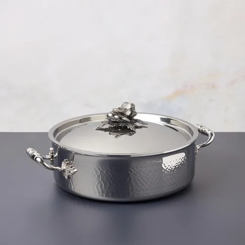 Ruffoni Opus Prima Hammered Stainless Steel 14-Piece Cookware Set