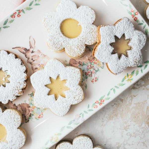 Lemon Curd Linzer Cookies Recipe Sur La Table