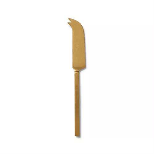 Sur La Table Brushed Gold Soft Cheese Knife