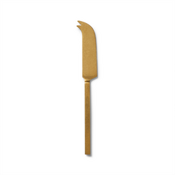 Sur La Table Brushed Gold Soft Cheese Knife