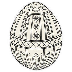 Hester & Cook Color-In Easter Egg Placemats, Set of 12