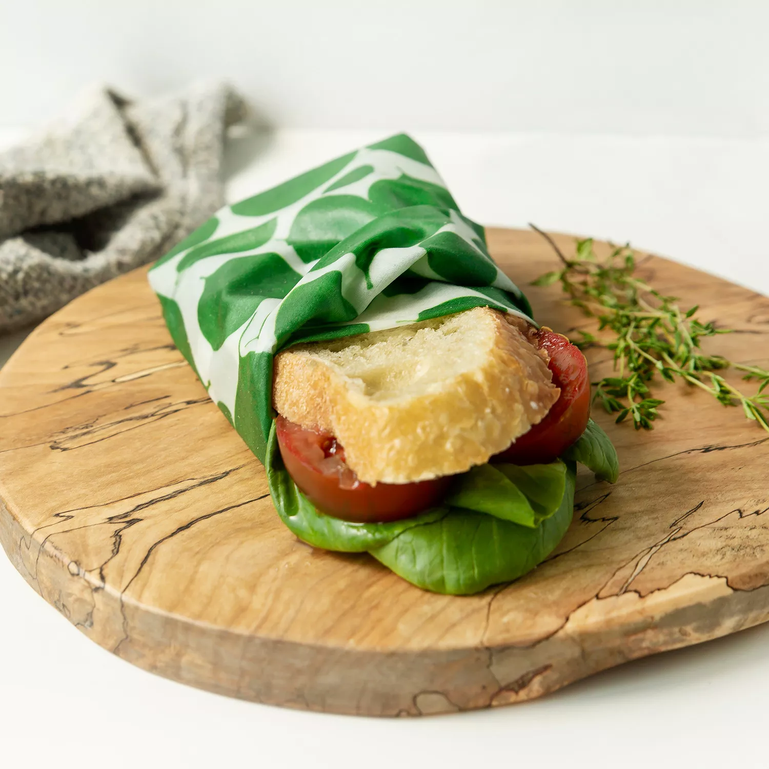 Beeswax Food Wrap - Sandwich Wrap - Daisy Print