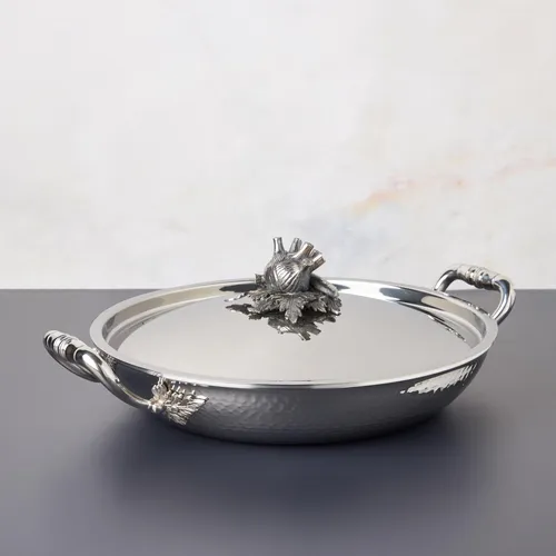 Ruffoni Opus Prima Hammered Stainless Steel 8-Piece Cookware Set