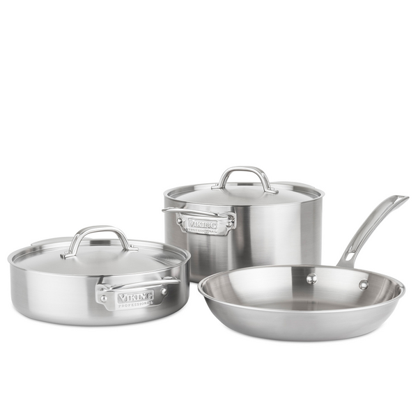 Viking Professional 5-Ply Stainless Steel 5-Piece Cookware Set