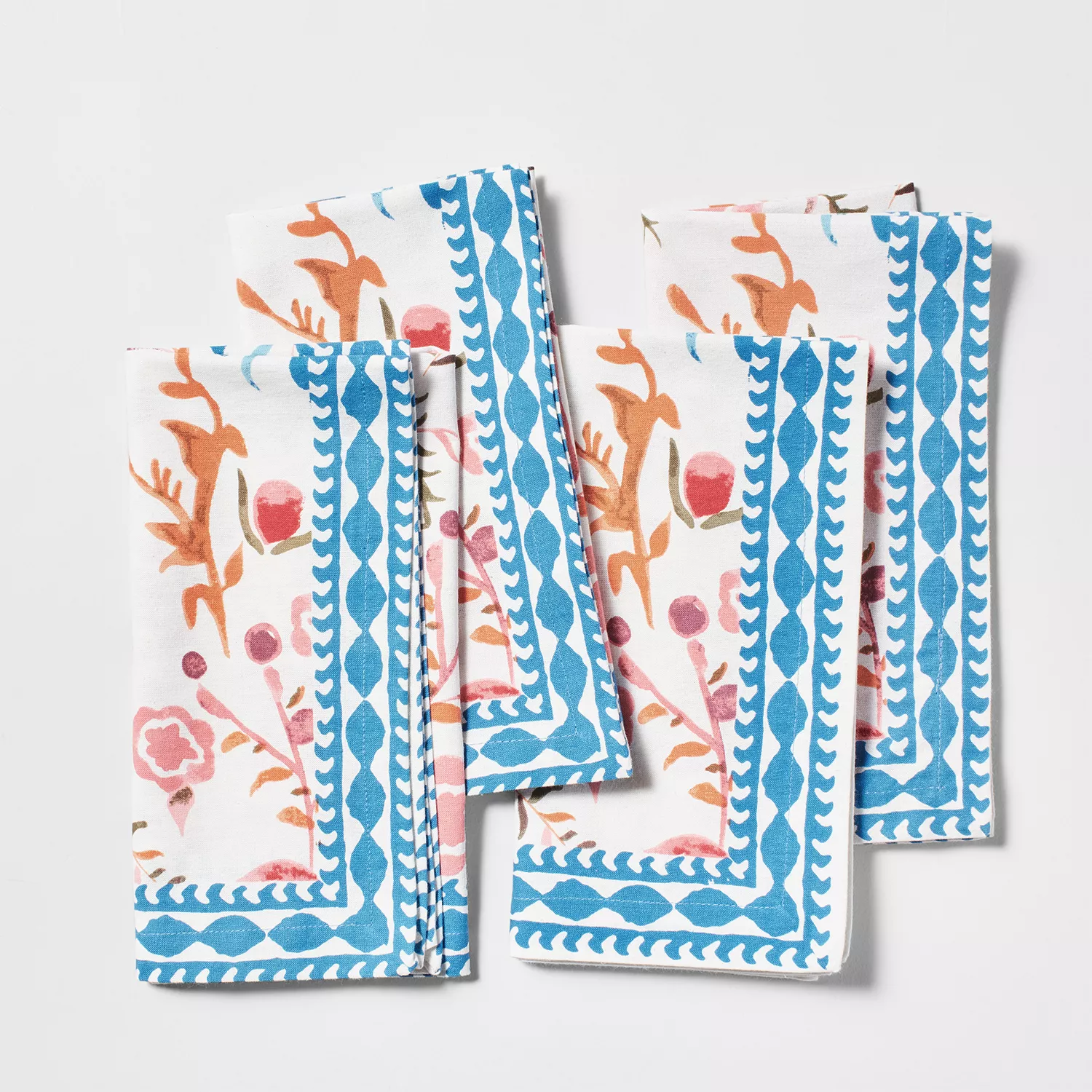 Sur la table colorful posy napkins set of 4 sur la table
