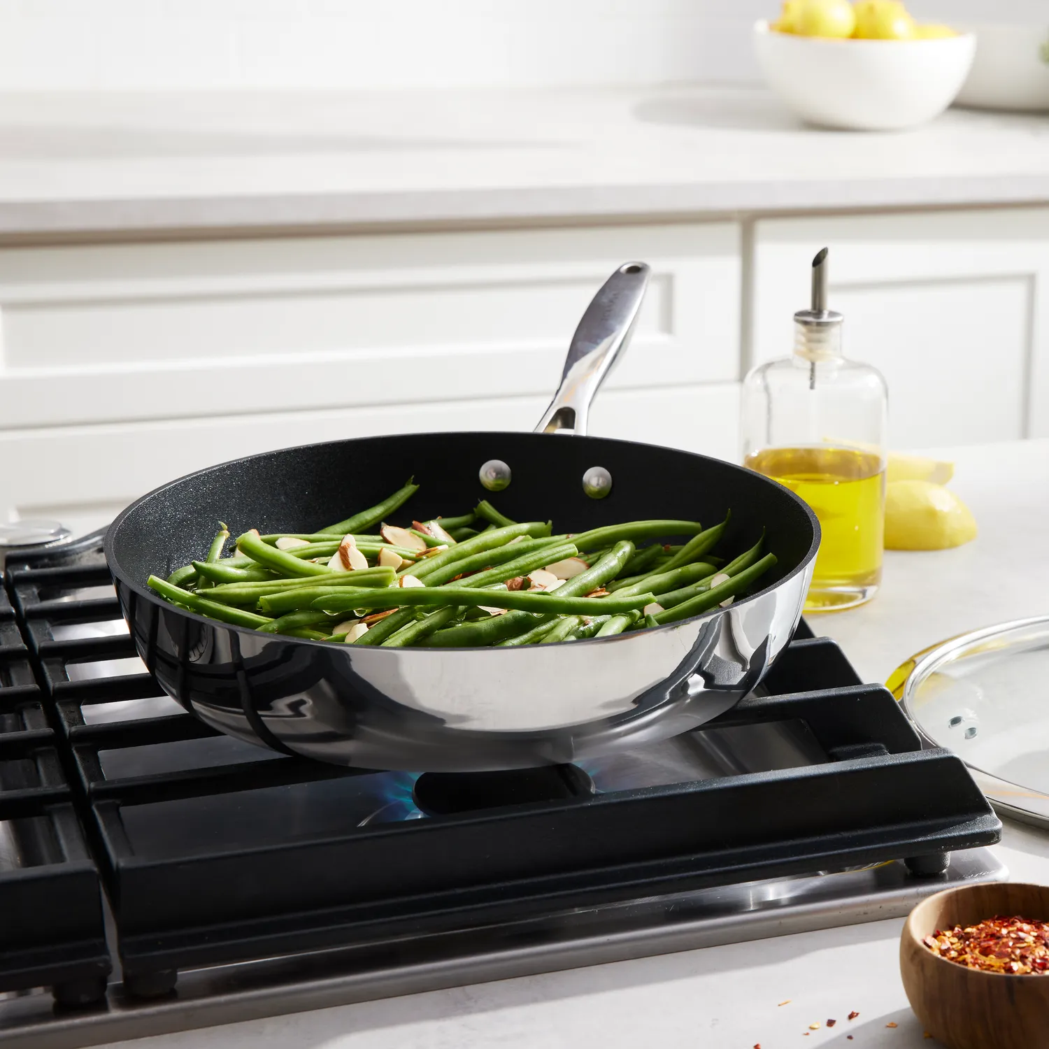 Scanpan CSP+ Sauté Pan with Lid, 3 qt.