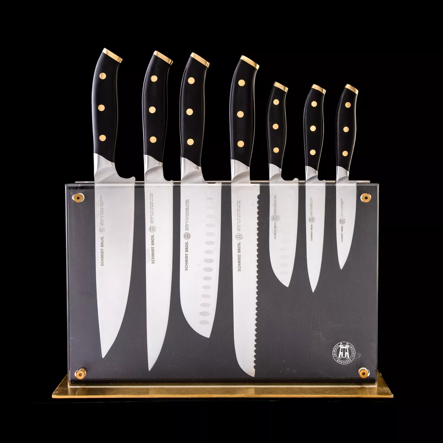 BergHOFF 8pc Nonstick Serrated Steak Knife Set 8.5, Dark Grey
