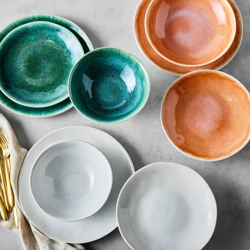 Sur La Table Cloud 12-Piece Dinnerware Set