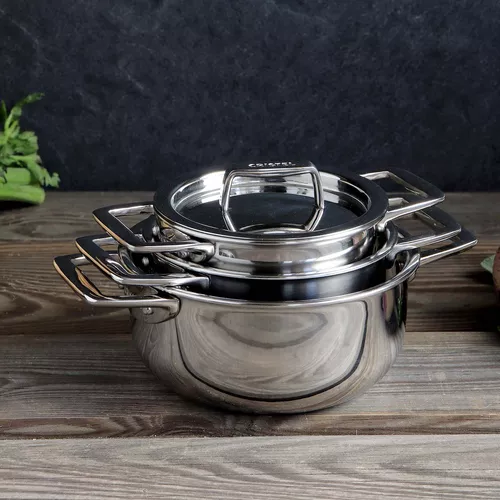 Cristel Castel&#8217;Pro 3-Ply Mini Stewpots with Stainless Steel Lid