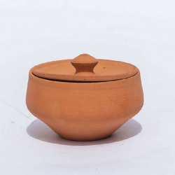 Alcantara-Frederic Artisanal Terracotta Pot with Lid