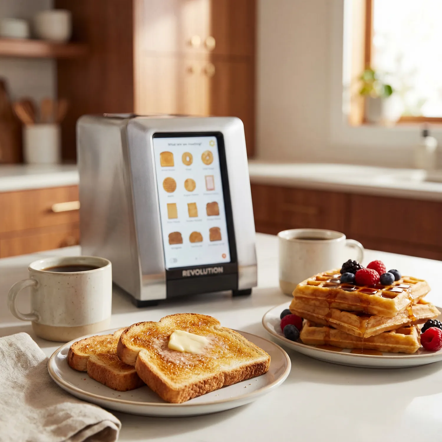 Revolution Connect Plus Smart Toaster Premium Wi-Fi Touchscreen Toaster with Digital Photo Frame