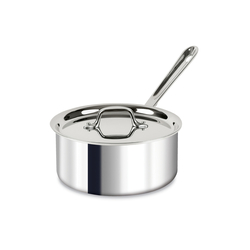 All-Clad Stainless Steel Saucepan with Lid, 3 qt.