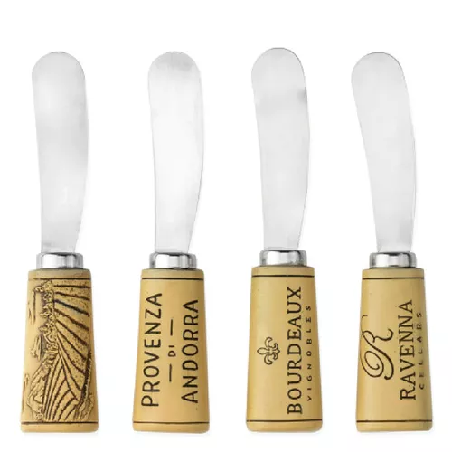 True Brand Cork Handled Spreaders, Set of 4