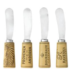True Brand Cork Handled Spreaders, Set of 4