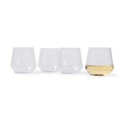 Sur La Table Outdoor Stemless Wine Glasses, Set of 4 Unbreakable wine glasses