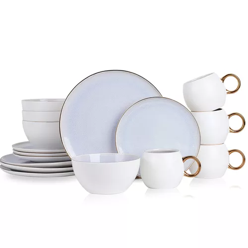 Stone Lain Josephine Porcelain 16-Piece Round Dinnerware Set