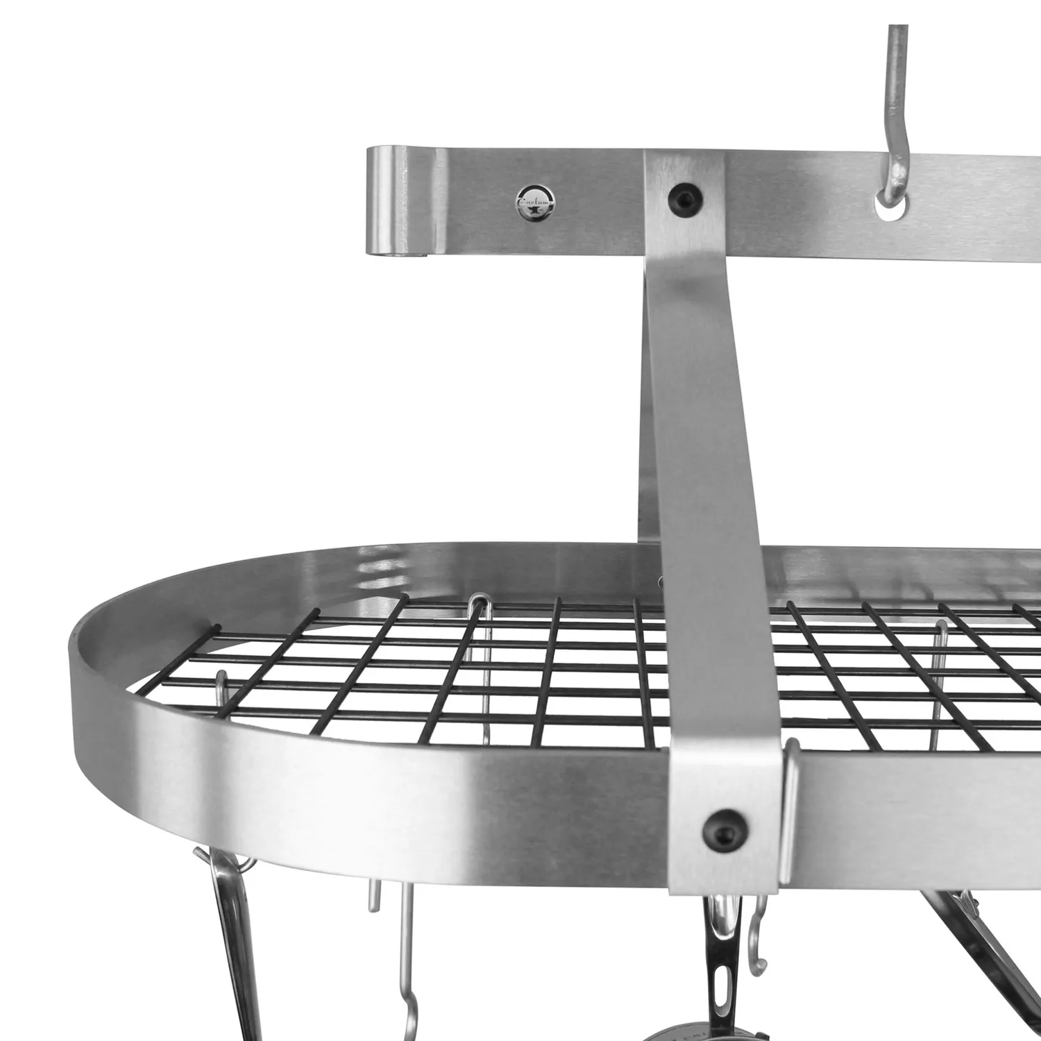 Enclume French Stainless Steel Oval Ceiling Pot Racks