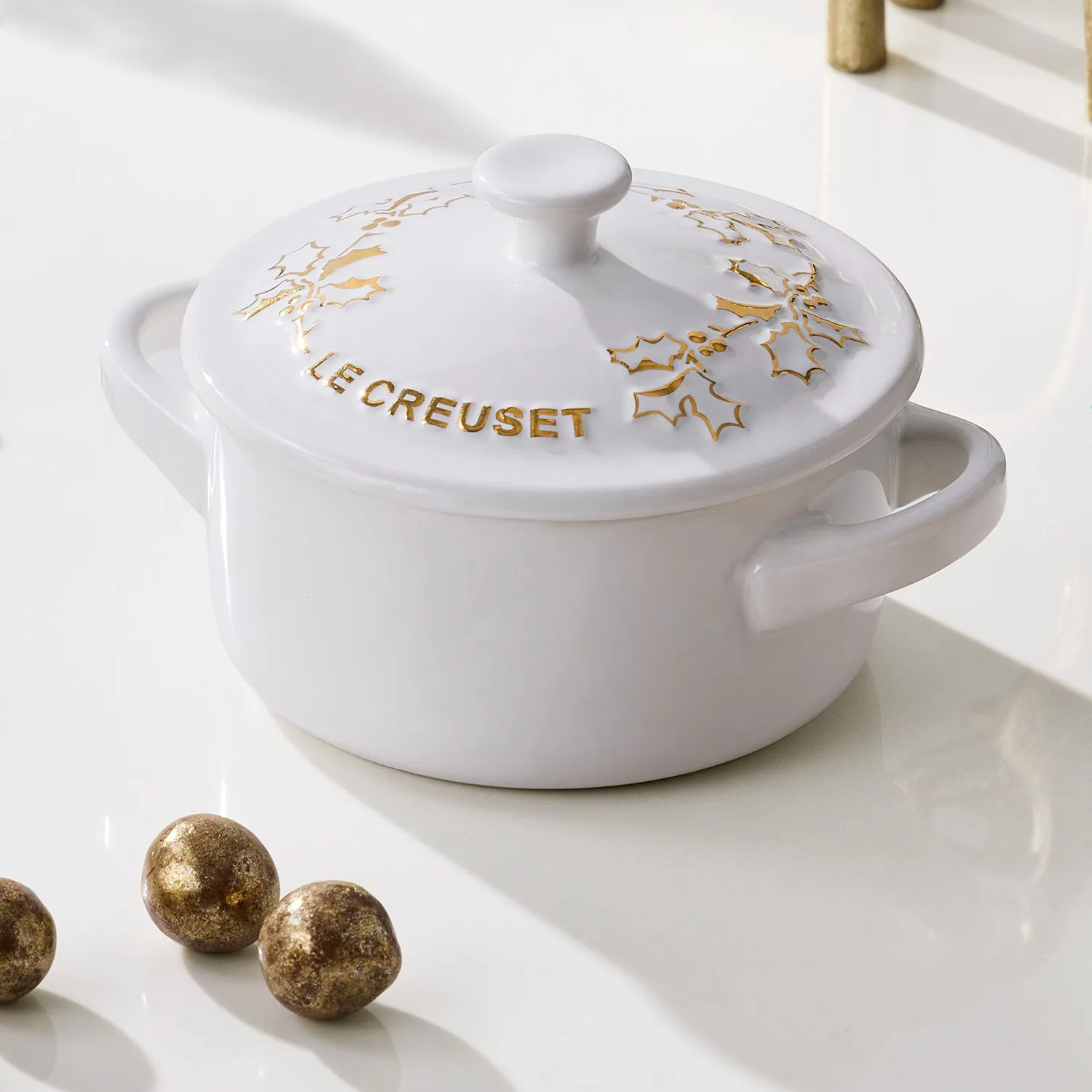 Le Creuset Holly Petite Cocotte, 8 oz.