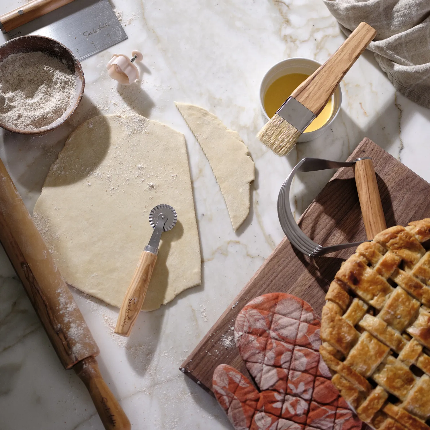 Sur La Table Olivewood Pastry Brush