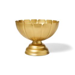 Sur La Table Gold-Toned Footed Serving Bowl