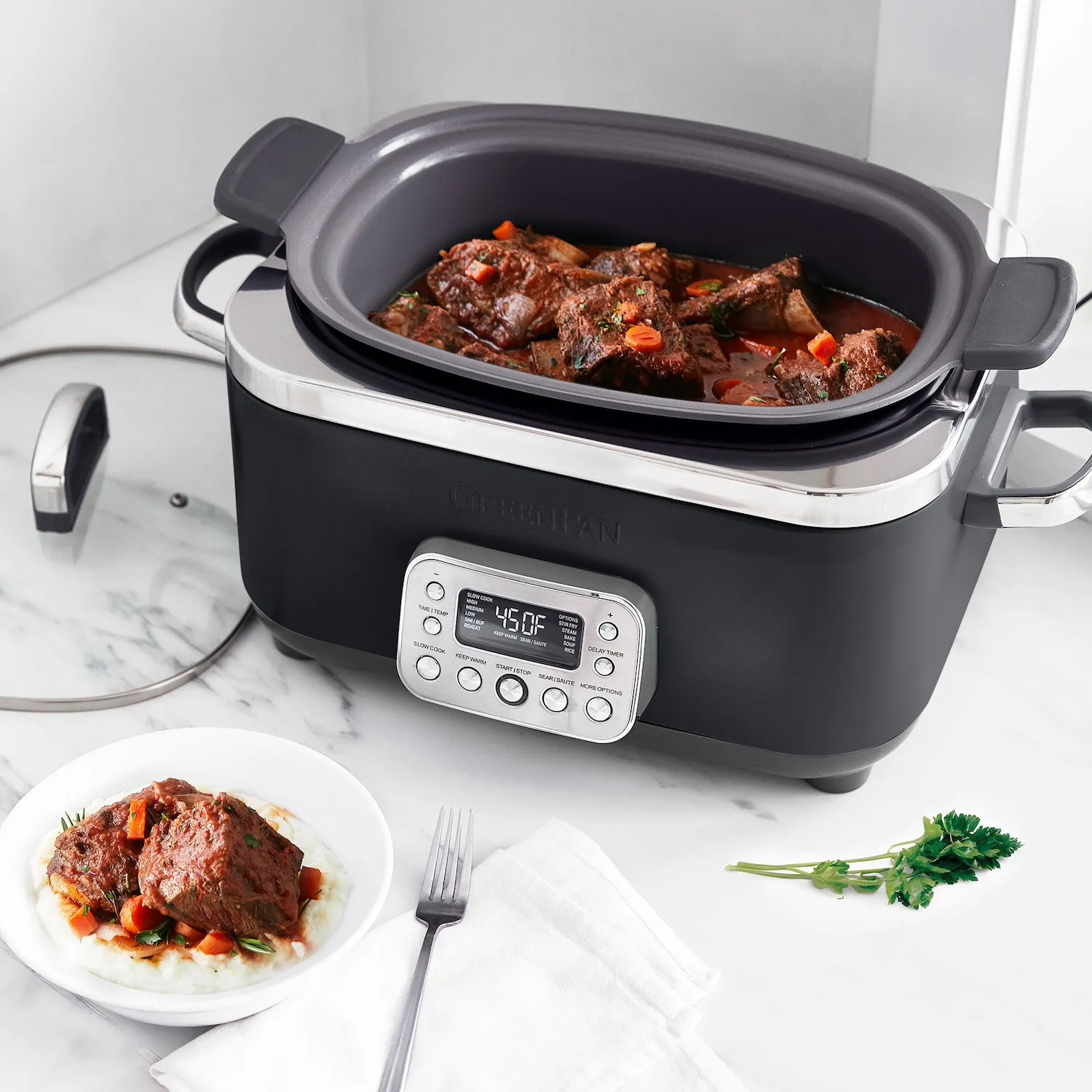 GreenPan Elite Slow Cooker, 6 qt.