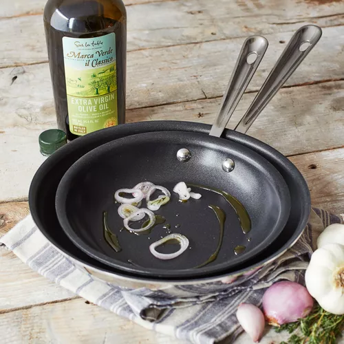 All-Clad D3 Stainless Steel Nonstick Skillets, 8&#34; and 10&#34; Set