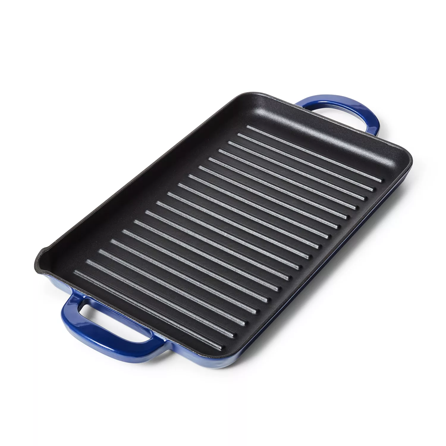 Sur La Table Enameled Cast Iron Grill Pan, 15" x 9"