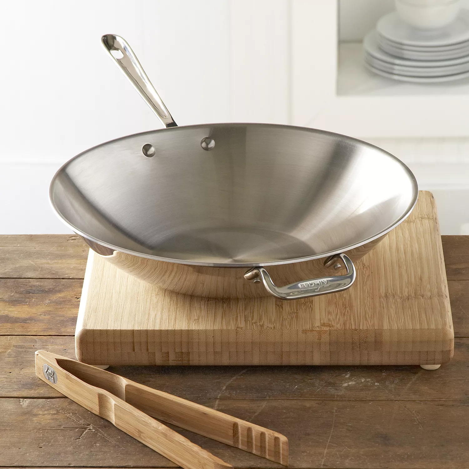 All-Clad D3 Stainless Steel Wok, 14"