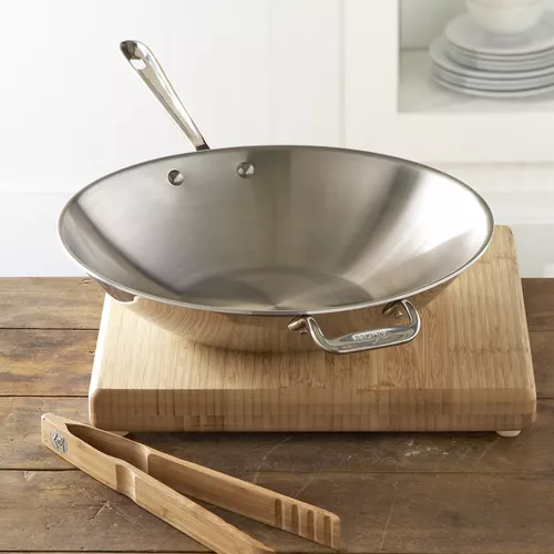 All-Clad D3 Stainless Steel Wok, 14"