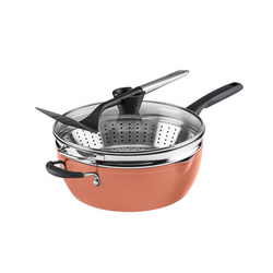 Cuisinart Preferred Pan 4-Piece Set Love this all in one pan, nice to be able to steam, stir fry ,saute