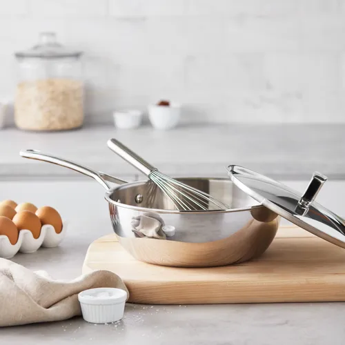 Sur La Table Classic 5-Ply Stainless Steel Chef's Pan. 3.5 qt.