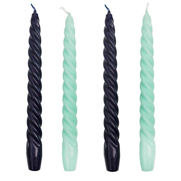 Talking Tables Spiral Taper Candles, Set of 4