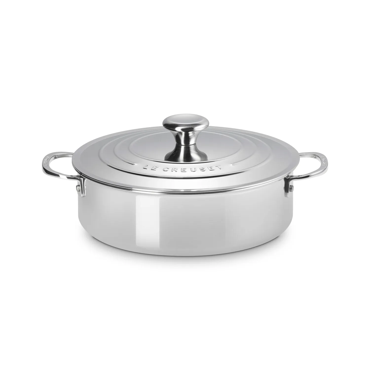 Le Creuset Signature Stainless Steel Rondeau, 4.5 qt.