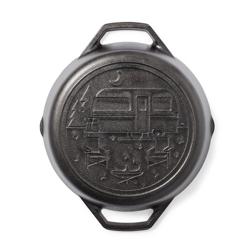 Lodge Wanderlust Seasoned Cast Iron Dual-Handle Camper Pan, 10.25"