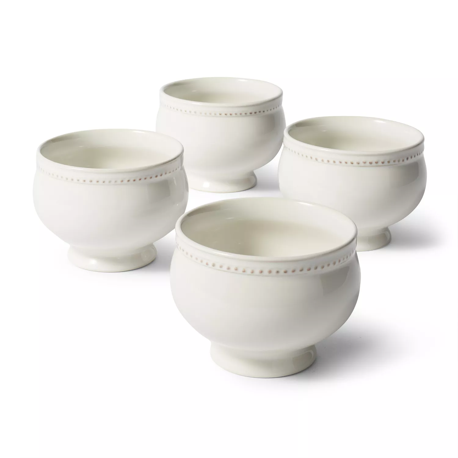 Sur La Table Pearl Stoneware Soup Bowls, Set of 4