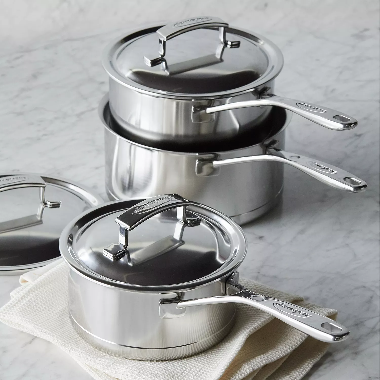 Demeyere Silver7 Stainless Steel Saucepan with Lid