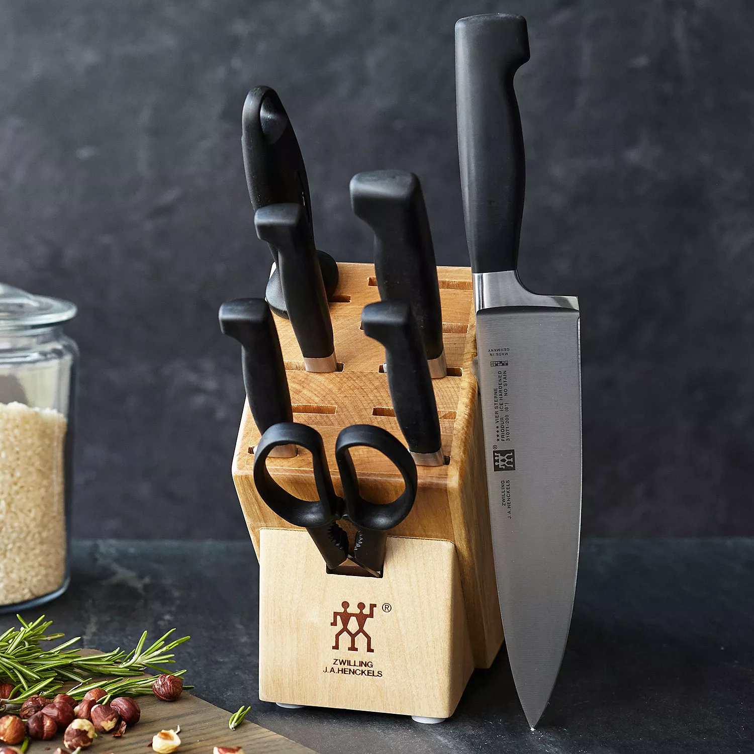 Zwilling J.A. Henckels Four Star Eco 8-Piece Knife Block Set