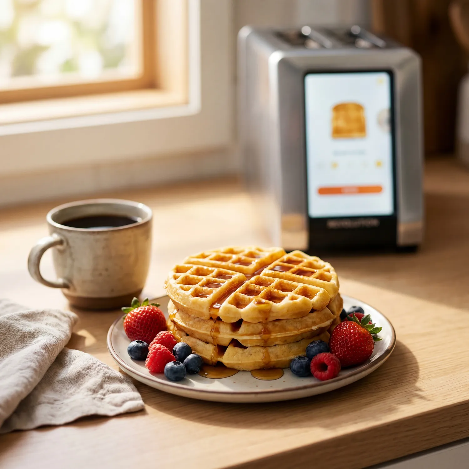 Revolution Connect Plus Smart Toaster Premium Wi-Fi Touchscreen Toaster with Digital Photo Frame