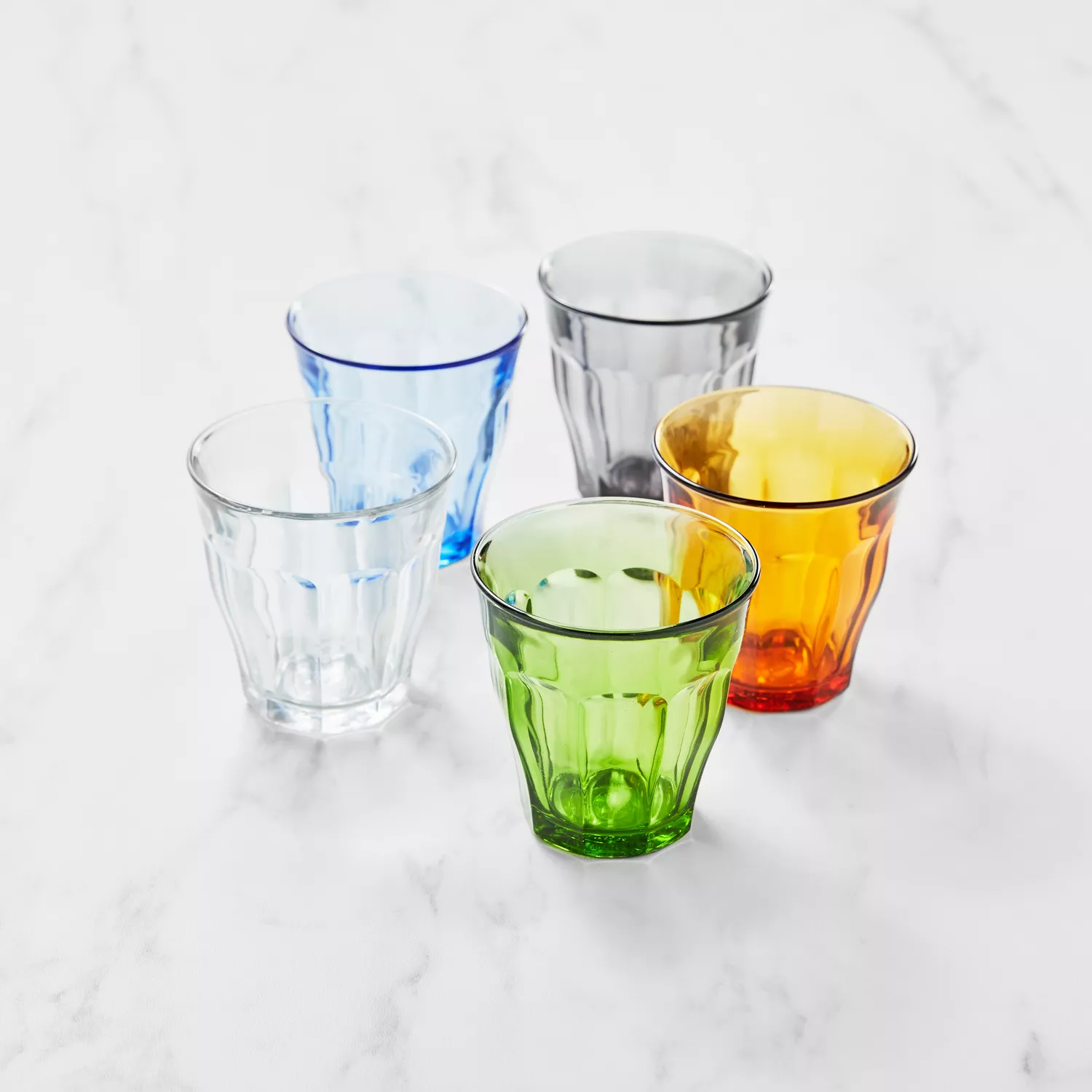 Double Old Fashioned Glasses Beverage Glass Cup,Colored Tumblers and Water  Glasses,Set