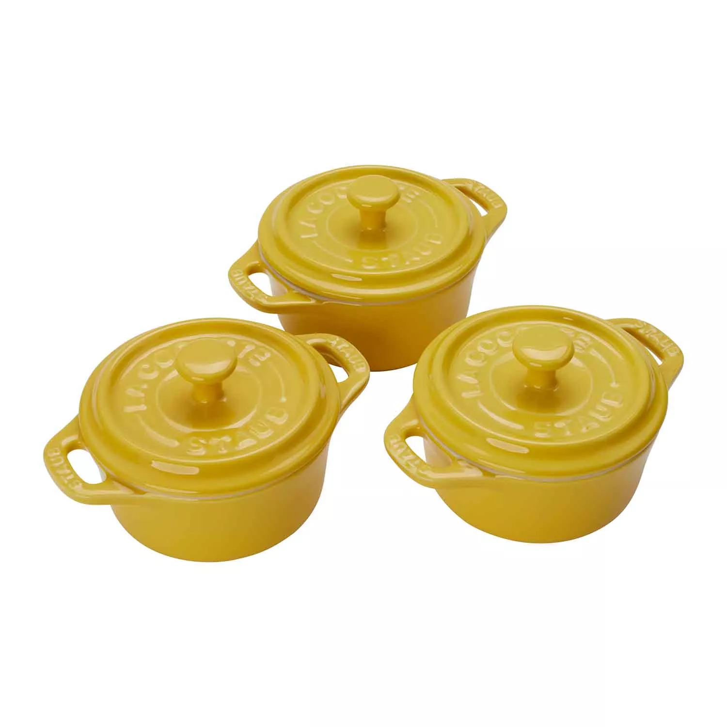 Staub Stoneware Mini Cocottes, Set of 3