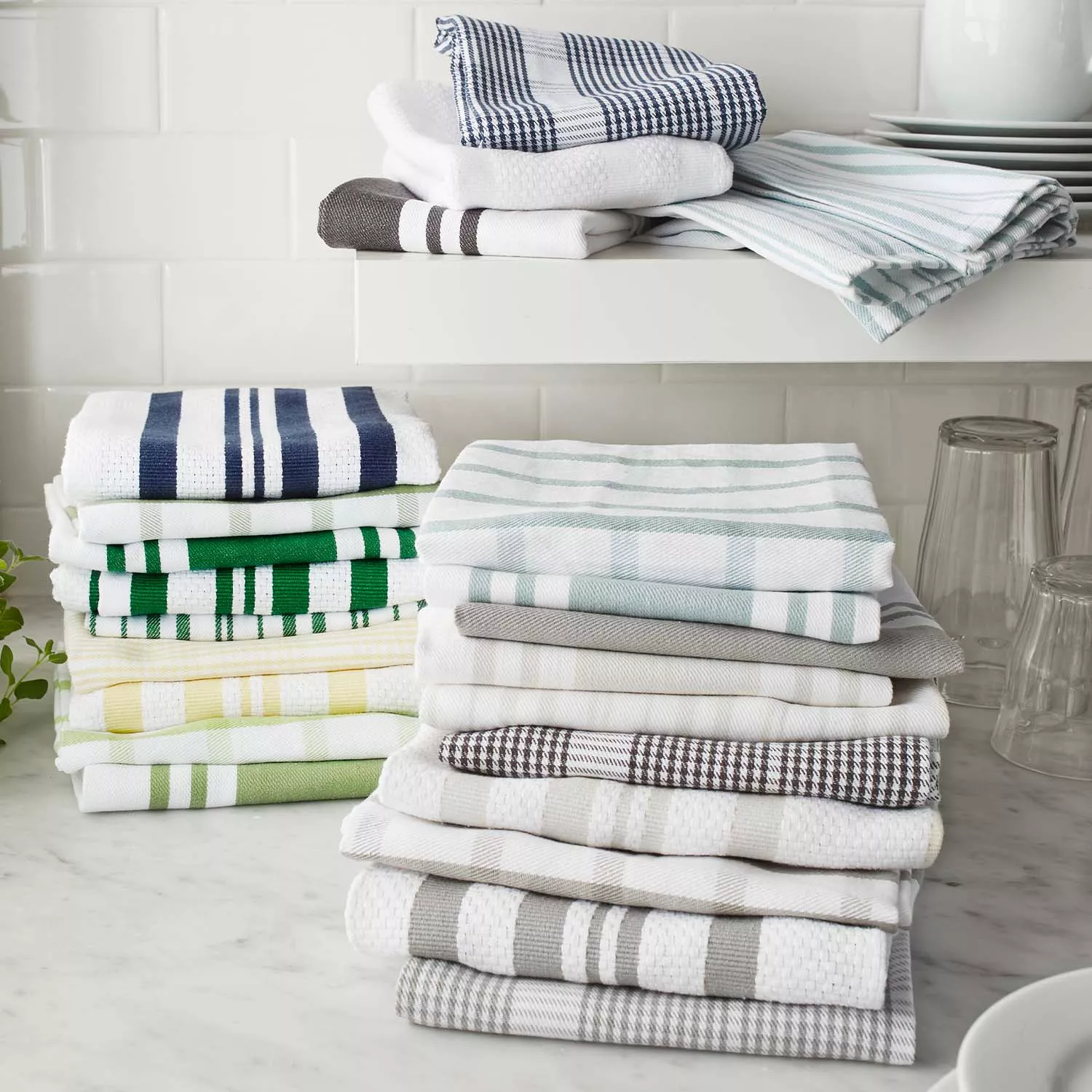 Sur La Table Striped Kitchen Towels, Set of 3