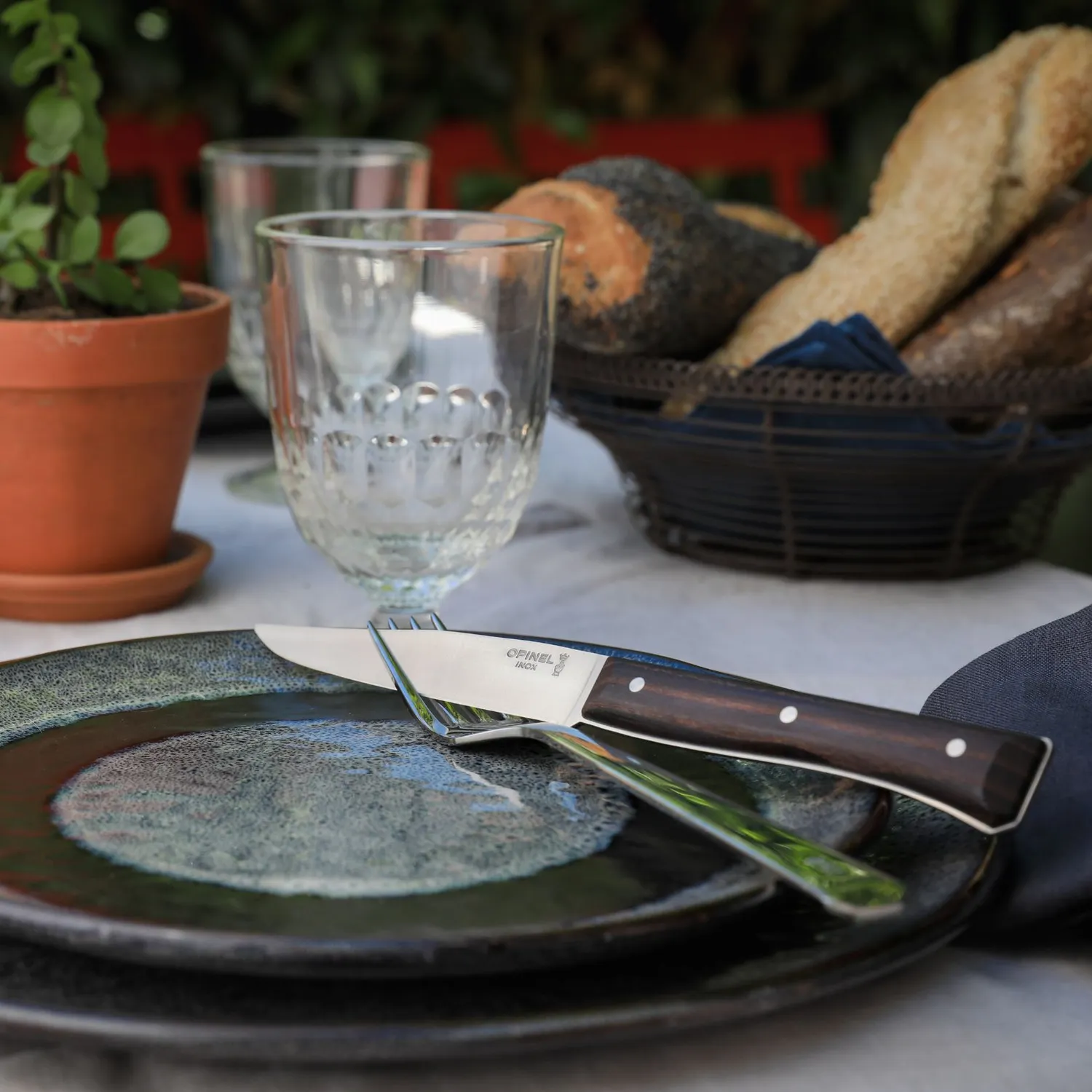 Opinel Facette 4-Piece Steak Knife Set