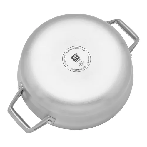 Zwilling Motion Stainless Steel Chef's Pan with Lid, 4 qt.